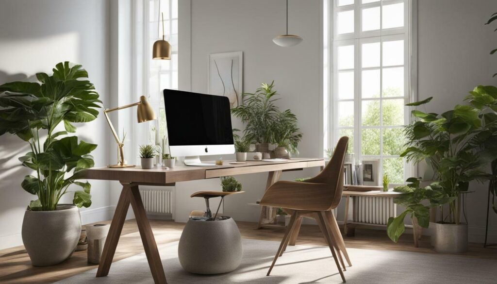 Well-lit workspace