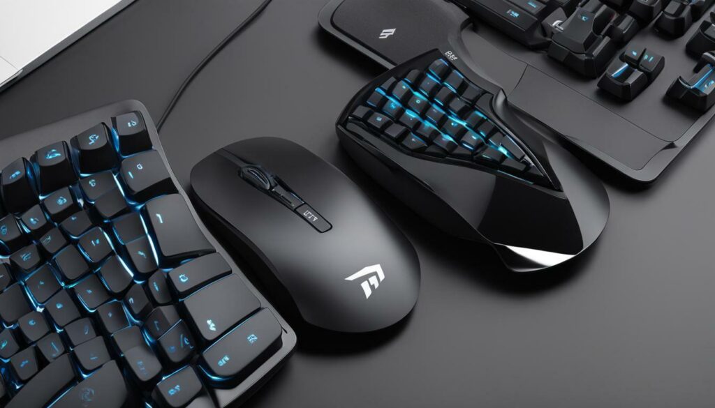 ergonomic keyboard and mouse