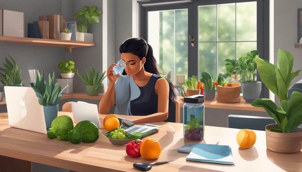 maintaining a healthy diet during work from home