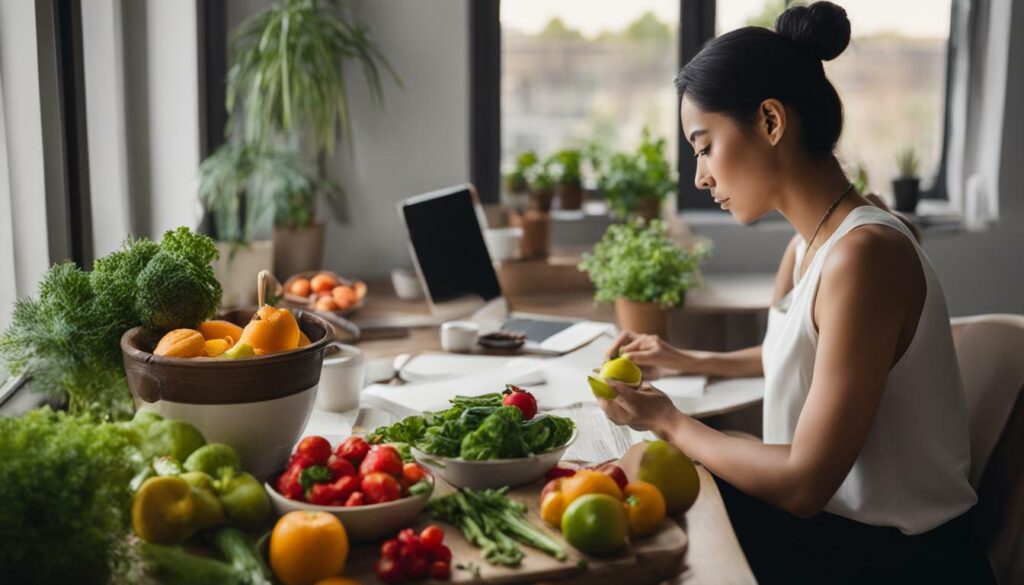 work from home healthy eating tips